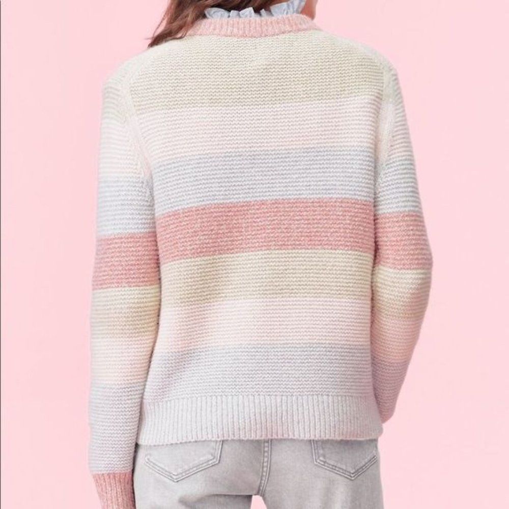 𝅺La Vie Rebecca Taylor Strip Merino Knit Sweater - Picture 5 of 10